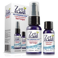 1 - ZetaClear Nail Fungus Formula (1 Fl Oz Oral Spray Bottle and 1/2 Fl Oz Clear Nail Solution Bottle) Zeta Clear
