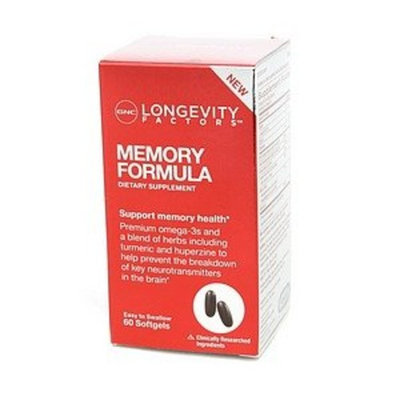 GNC Longevity FactorsTM Memory Formula 60 Softgels