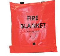 FIRST VOICE 911-83700TS Fire Blanket, Gray,84 in. L x 62 in. W