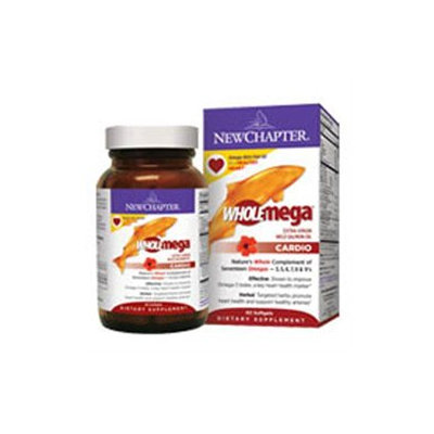 New Chapter Wholemega Cardio Fish Oil, Softgels, 60 ea