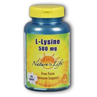 Nature's Life L-Lysine - 500 mg - 100 Capsules