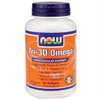 NOW Foods - Tri-3D Omega - 90 Softgels CLEARANCE PRICED