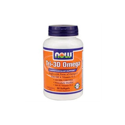 NOW Foods - Tri-3D Omega - 90 Softgels CLEARANCE PRICED