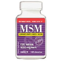 MSM, 1000 mg, 120 Tablets, Natural Balance
