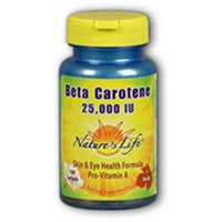 Nature's Life Beta Carotene - 25000 IU - 100 Tablets