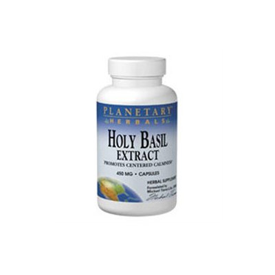 Planetary Herbals Holy Basil Extract - 450 mg - 8 Capsules