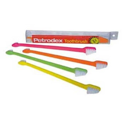 Petrodex SERGEANT'S 484137 Neon Dog Toothbrush Dual End Soft Bristle