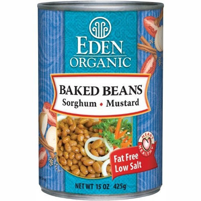 Eden Organic Baked Beans with Sorghum and Mustard, 15-Ounce Cans (Pack of 12)