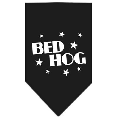 Mirage Pet Products Bed Hog Screen Print Bandana for Pets, Large, Black