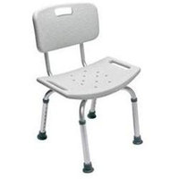 Lumex Platinum Collection Bath Seat With Backrest, Unassembled, Gray, 3/cs