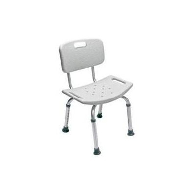 Lumex Platinum Collection Bath Seat With Backrest, Unassembled, Gray, 3/cs