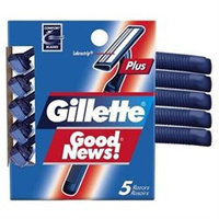 Gillette Good News Plus Disposable Razors 5 Count