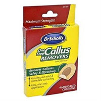 Dr. Scholls One Step Callus Removers, 4 cushions