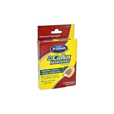 Dr. Scholls One Step Callus Removers, 4 cushions