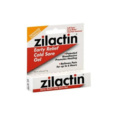 Zilactin Early Relief Cold Sore Gel, 0.25 oz