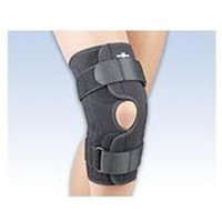 FLA Orthopedics FL37350LGBLK SAFETSPORT WrapAround Hinged Knee Brace Size Large