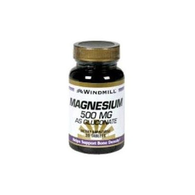 Magnesium Gluconate 500 mg, 90 Tablets, Windmill Health Products