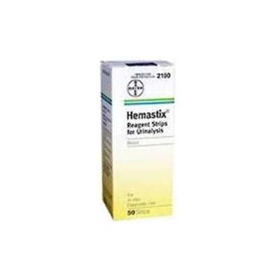 Hemastix Strips Hemastix Reagent Strips For Urinalysis, Tests For Blood In Urine - 50