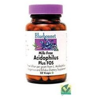 Bluebonnet Nutrition - Acidophilus Plus FOS Milk-Free Probiotic - 50 Vegetarian Capsules
