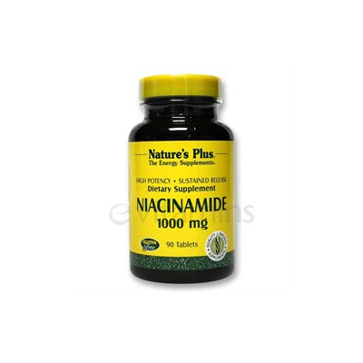 Nature's Plus - Niacinamide Sustained Release 1000 mg. - 90 Tablets
