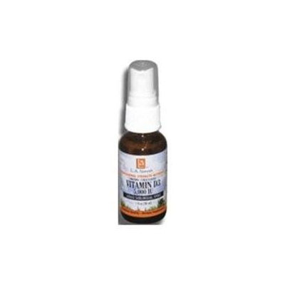 L.A. Naturals Vitamin D3 5000 Liquid Sublingual Spray Natural Citrus Flavor - 1 OZ