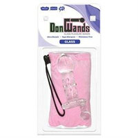 Don wands glass pleasure wand clear nubby melon crank