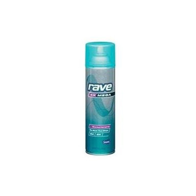 Rave 4X Mega Aerosol Hairspray, Scented, 11 oz