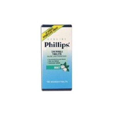 Genuine Phillips Phillips Milk Of Magnesia Tablets Mint - 100 Each