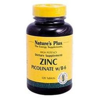 Nature's Plus Zinc Picolinate with B-6 - 120 Tablets