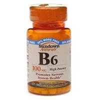 Sundown Naturals Vitamin B6, 100mg, Tablets, 150 ea