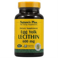 Nature's Plus Egg Yolk Lecithin - 600 mg - 90 Vegetarian Capsules