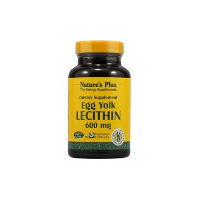 Nature's Plus Egg Yolk Lecithin - 600 mg - 90 Vegetarian Capsules