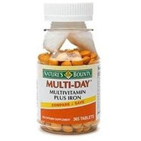 Nature's Bounty Multi-Day Multivitamin Plus Iron, Tablets
