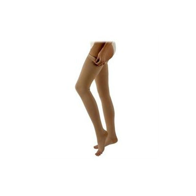 Sigvaris 500 Natural Rubber 30-40 mmHg Open Toe Unisex Thigh High Sock with Grip-Top Size: S2