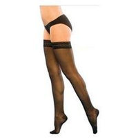 Sigvaris Women's Sheer Fashion 15-20 mmHg Closed Toe Thigh High Sock Size: C, Color: Navy 10