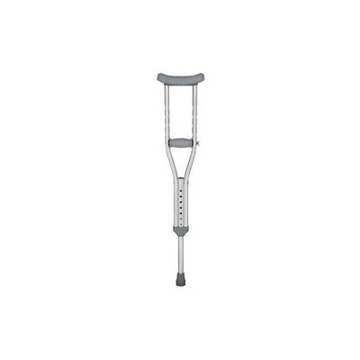 Duro-Med Aluminum Push Button Crutches, Tall, 2 pair ctn, 1 ea