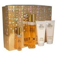 White Diamonds by Elizabeth Taylor for Women 4 Pc Gift Set 3.3oz EDT Spray#44; 3.3oz Perfumed Body Cream#44; 3.3oz Gentle Moisturizing Body Wash#44; 15ml EDP S