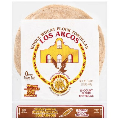 Los Arcos Whole Wheat Flour Tortillas, 10ct