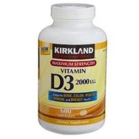 Kirkland Signature Vitamin D3 2000 IU, 600 Softgels