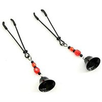 Phs International Nipple clamp - Tweezer bell clamps (Black / Red)