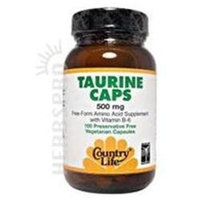 Country Life Taurine with Vitamin B-6 - 100 Tablets