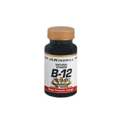 Vitamin B-12 100 mcg, 100 Tablets, Windmill Health Products