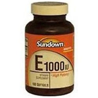 Sundown Naturals Vitamin E 1000 IU Super Potency, Softgels