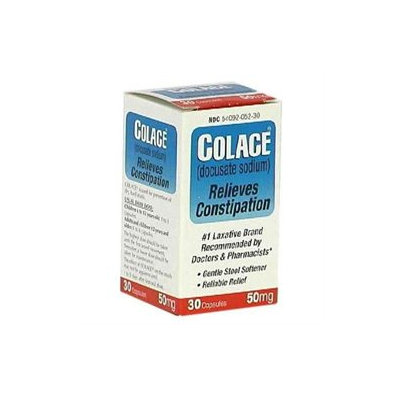 Colace Stool Softner Colace Docusate Sodium Stool Softener Laxative 50 Mg Capsules - 30 Ea