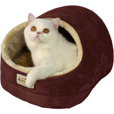 Armarkat Cave Shape Pet Cat Beds for Cats and Small Dogs-Waterproof and Skid-Free Base