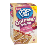 Kellogg's Pop-Tarts Oatmeal Delights Frosted Strawberry Toaster Pastries