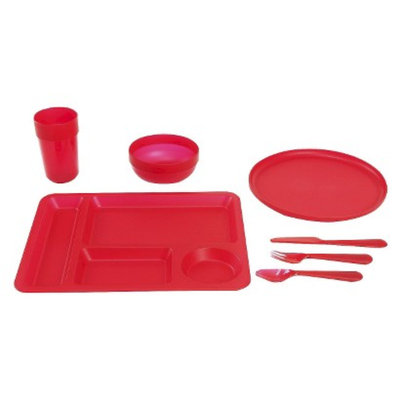 Big Kids Plate Set of 10 - Red by Circo