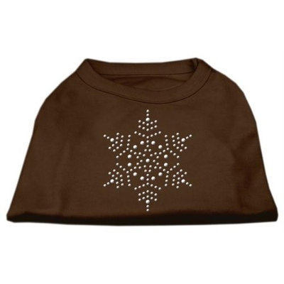 Ahi Snowflake Rhinestone Shirt Brown XXL (18)