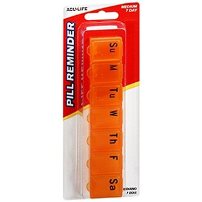 Acu-med Health Enterprises 7 Day Pill Box, Medium, COLORS VARY