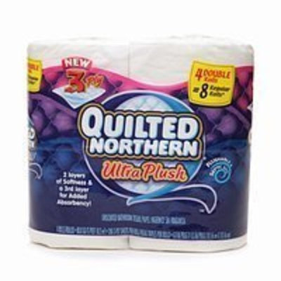 Quilted Northern Bathroom Tissue, Ultra Plush Double Rolls 4 Count
